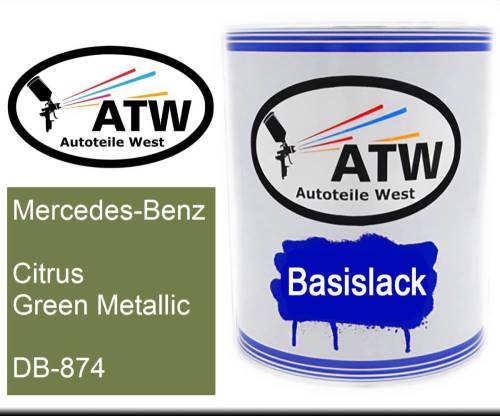 Mercedes-Benz, Citrus Green Metallic, DB-874: 1L Lackdose, von ATW Autoteile West.